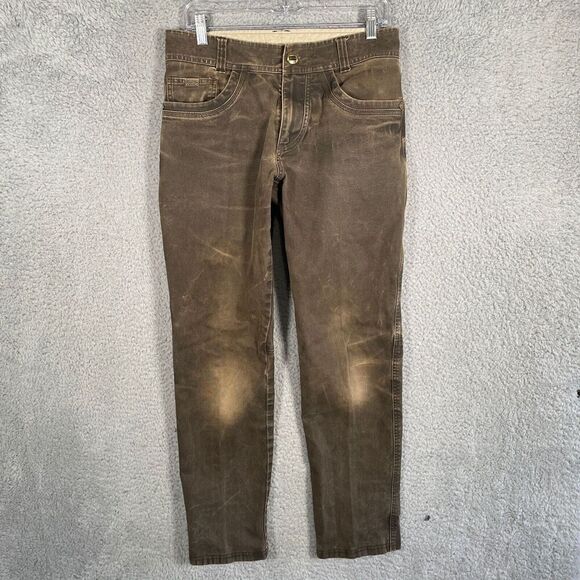 KUHL The Law Jeans Pants Mens 32x32 (32x30) Brown Patina Outdoors Trail
